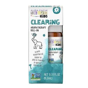 Aura Cacia Kids Clearing Aromatherapy Roll On Pure Essential Oil 0.31 Fl Oz